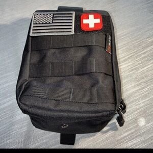 FalconTacTactical First Aid Bag Only Compact, Water-Resistant, Molle Compatible